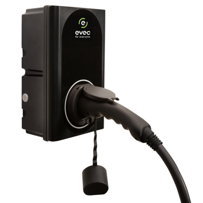 Evec VEC01 Domestic Untethered EV Charger 7.4kW EV Charger, Type 1 & Type 2, Single Phase Only In ElectoGb
